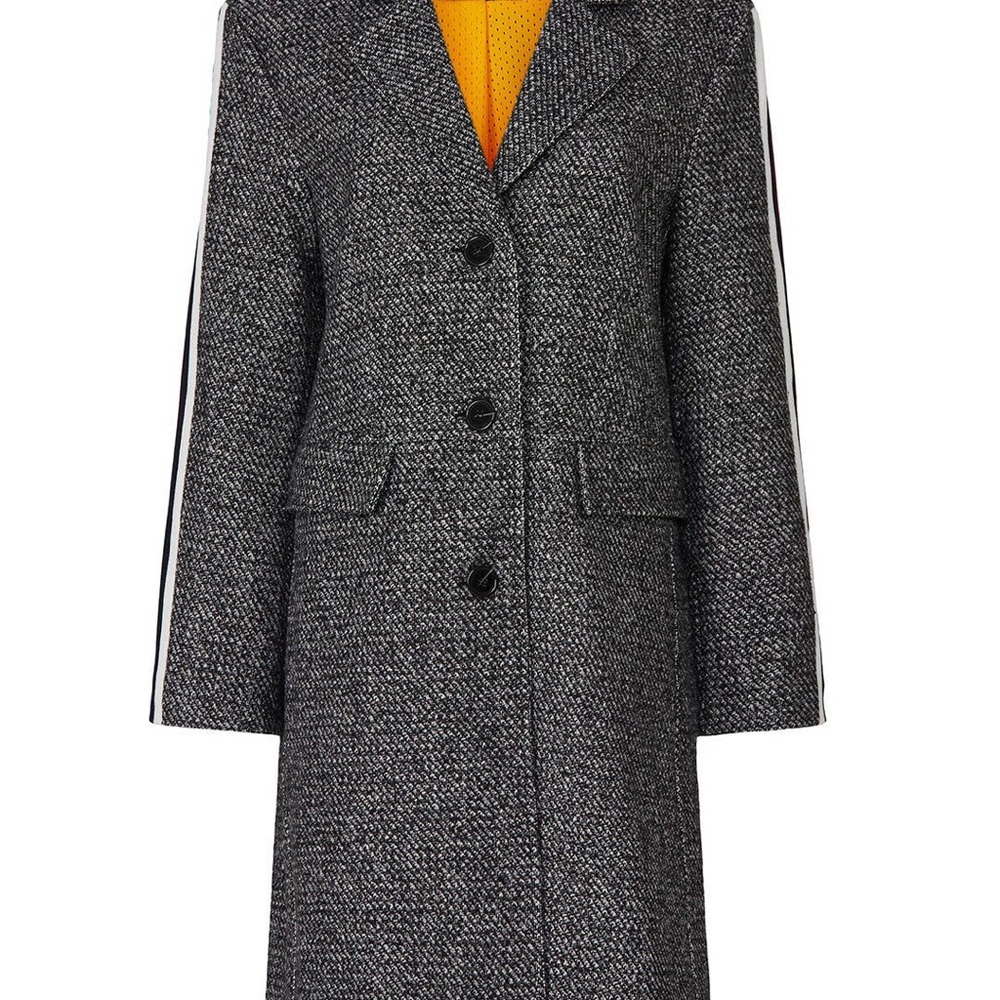 Koché Collective Stripe Tweed Coat